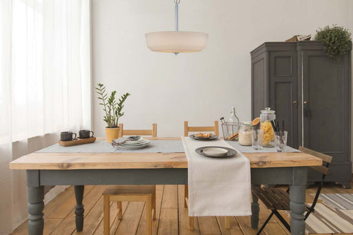 Pendant Nuvo 60-5807 Willow - 4 Light - Pendant with White Glass - Polished Nickel Finish Nuvo
