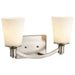 Vanity Nuvo 60-5822 Laguna - 2 Light - Vanity with White Glass - Brushed Nickel Finish Nuvo