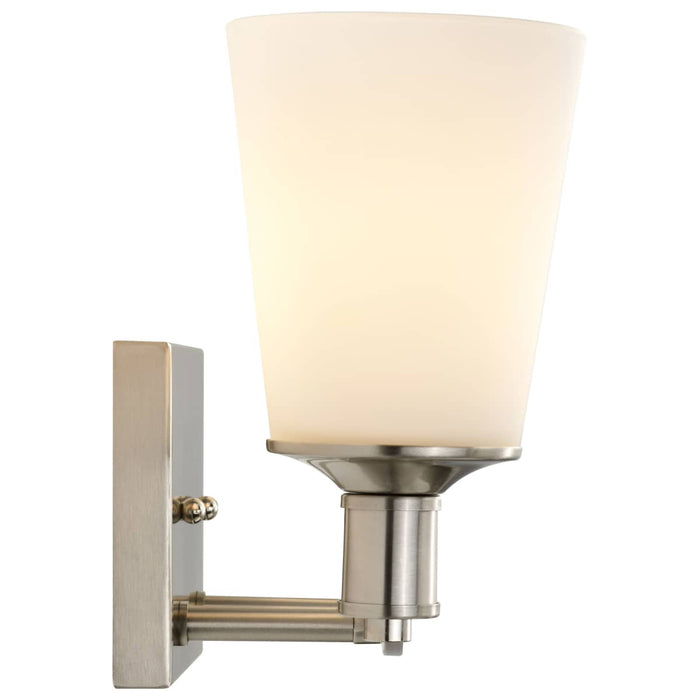 Vanity Nuvo 60-5822 Laguna - 2 Light - Vanity with White Glass - Brushed Nickel Finish Nuvo