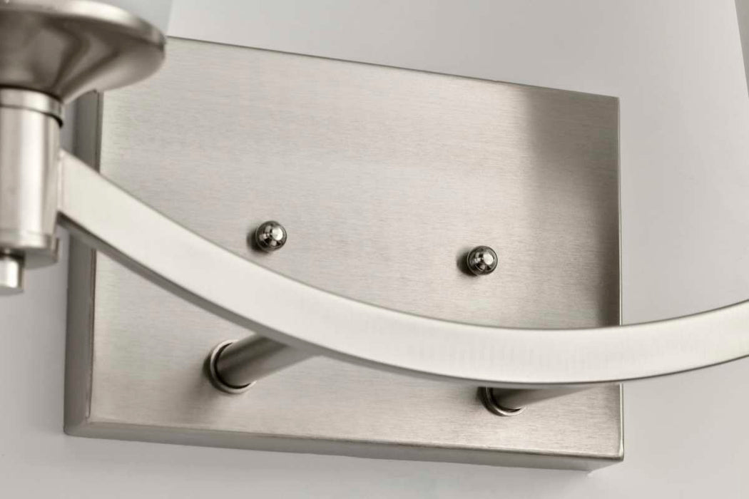 Vanity Nuvo 60-5822 Laguna - 2 Light - Vanity with White Glass - Brushed Nickel Finish Nuvo