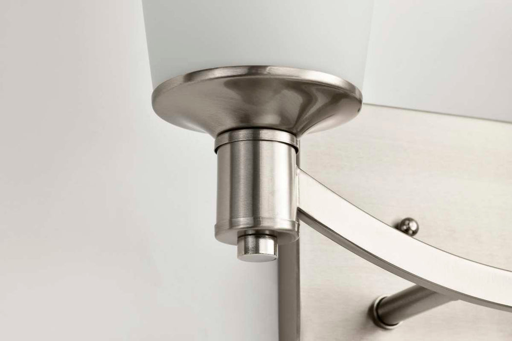 Vanity Nuvo 60-5822 Laguna - 2 Light - Vanity with White Glass - Brushed Nickel Finish Nuvo