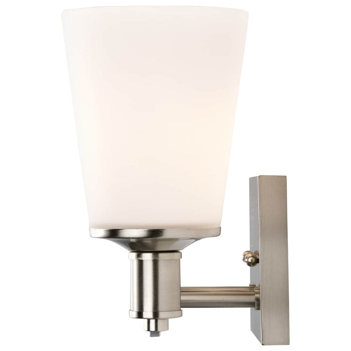 Vanity Nuvo 60-5823 Laguna - 3 Light - Vanity with White Glass - Brushed Nickel Finish Nuvo