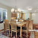Chandelier Nuvo 60-5825 Laguna - 5 Light - Hanging Fixture with White Glass - Brushed Nickel Finish Nuvo