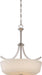 Pendant Nuvo 60-5827 Laguna - 4 Light - Pendant with White Glass - Brushed Nickel Finish Nuvo