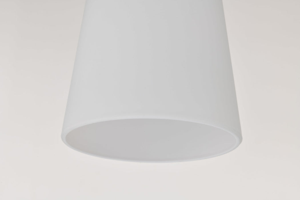 Mini Pendant Nuvo 60-5828 Laguna - 1 Light - Mini Pendant with White Glass - Brushed Nickel Finish Nuvo