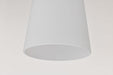Mini Pendant Nuvo 60-5828 Laguna - 1 Light - Mini Pendant with White Glass - Brushed Nickel Finish Nuvo