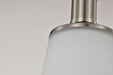 Mini Pendant Nuvo 60-5828 Laguna - 1 Light - Mini Pendant with White Glass - Brushed Nickel Finish Nuvo