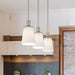 Mini Pendant Nuvo 60-5828 Laguna - 1 Light - Mini Pendant with White Glass - Brushed Nickel Finish Nuvo