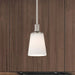 Mini Pendant Nuvo 60-5828 Laguna - 1 Light - Mini Pendant with White Glass - Brushed Nickel Finish Nuvo