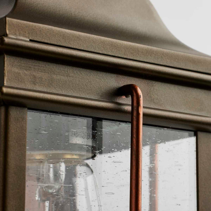 Wall Lantern Nuvo 60-5831 Howell - 1 Light - Small Outdoor Wall Fixture with 60W Vintage Lamp Included - Bronze with Copper Accents Finish Nuvo
