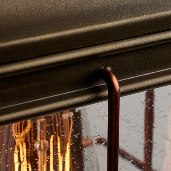 Wall Lantern Nuvo 60-5831 Howell - 1 Light - Small Outdoor Wall Fixture with 60W Vintage Lamp Included - Bronze with Copper Accents Finish Nuvo