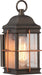 Wall Lantern Nuvo 60-5831 Howell - 1 Light - Small Outdoor Wall Fixture with 60W Vintage Lamp Included - Bronze with Copper Accents Finish Nuvo