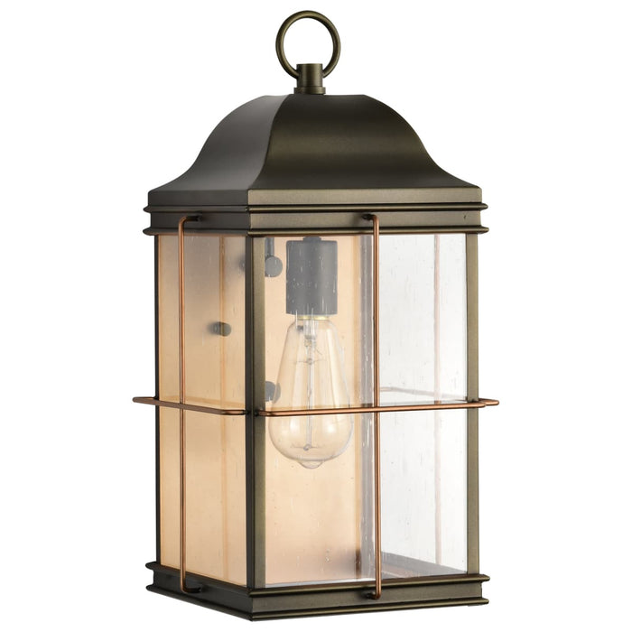 Wall Lantern Nuvo 60-5833 Howell - 1 Light - Large Outdoor Wall Fixture with 60W Vintage Lamp Included - Bronze with Copper Accents Finish Nuvo