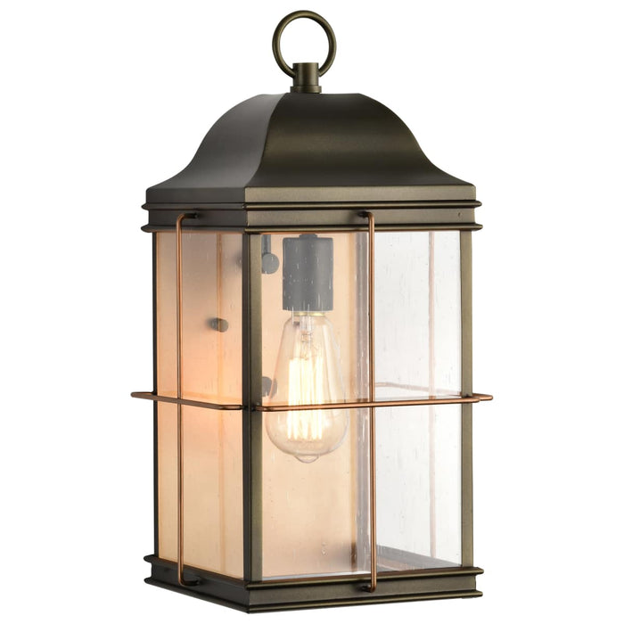 Wall Lantern Nuvo 60-5833 Howell - 1 Light - Large Outdoor Wall Fixture with 60W Vintage Lamp Included - Bronze with Copper Accents Finish Nuvo