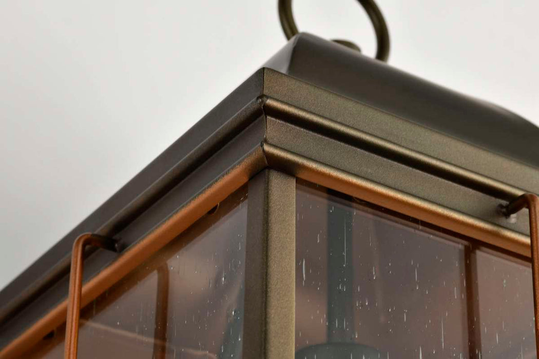 Wall Lantern Nuvo 60-5833 Howell - 1 Light - Large Outdoor Wall Fixture with 60W Vintage Lamp Included - Bronze with Copper Accents Finish Nuvo