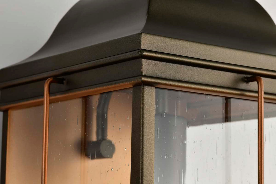 Wall Lantern Nuvo 60-5833 Howell - 1 Light - Large Outdoor Wall Fixture with 60W Vintage Lamp Included - Bronze with Copper Accents Finish Nuvo