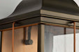 Wall Lantern Nuvo 60-5833 Howell - 1 Light - Large Outdoor Wall Fixture with 60W Vintage Lamp Included - Bronze with Copper Accents Finish Nuvo