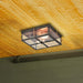 Flush Mount Nuvo 60-5834 Howell - 2 Light - Outdoor Flush Fixture with 60W Vintage Lamps Included - Bronze with Copper Accents Finish Nuvo
