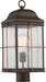 Post Lantern Nuvo 60-5835 Howell - 1 Light - Outdoor Post Lantern with 60W Vintage Lamp Included - Bronze with Copper Accents Finish Nuvo