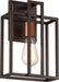 Sconce Nuvo 60-5851 Lake - 1 Light - Wall Sconce - Forest Bronze with Copper Accents Finish Nuvo