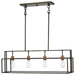 Island Pendant Nuvo 60-5854 Lake - 4 Light - Island Pendant - Forest Bronze with Copper Accents Finish Nuvo