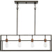 Island Pendant Nuvo 60-5854 Lake - 4 Light - Island Pendant - Forest Bronze with Copper Accents Finish Nuvo