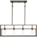Island Pendant Nuvo 60-5854 Lake - 4 Light - Island Pendant - Forest Bronze with Copper Accents Finish Nuvo