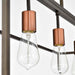 Island Pendant Nuvo 60-5854 Lake - 4 Light - Island Pendant - Forest Bronze with Copper Accents Finish Nuvo