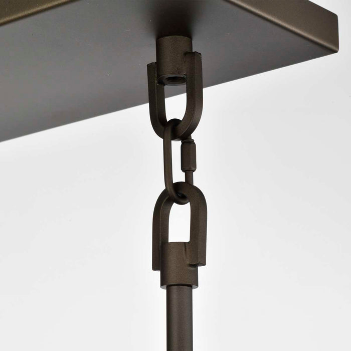 Island Pendant Nuvo 60-5854 Lake - 4 Light - Island Pendant - Forest Bronze with Copper Accents Finish Nuvo