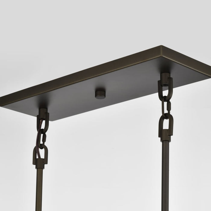 Island Pendant Nuvo 60-5854 Lake - 4 Light - Island Pendant - Forest Bronze with Copper Accents Finish Nuvo