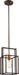 Mini Pendant Nuvo 60-5855 Lake - 1 Light - Mini Pendant - Bronze with Copper Accents Finish Nuvo