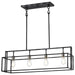 Island Pendant Nuvo 60-5859 Lake - 4 Light - Island Pendant - Iron Black with Brushed Nickel Accents Finish Nuvo