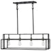 Island Pendant Nuvo 60-5859 Lake - 4 Light - Island Pendant - Iron Black with Brushed Nickel Accents Finish Nuvo