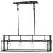 Island Pendant Nuvo 60-5859 Lake - 4 Light - Island Pendant - Iron Black with Brushed Nickel Accents Finish Nuvo