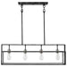 Island Pendant Nuvo 60-5859 Lake - 4 Light - Island Pendant - Iron Black with Brushed Nickel Accents Finish Nuvo
