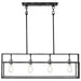Island Pendant Nuvo 60-5859 Lake - 4 Light - Island Pendant - Iron Black with Brushed Nickel Accents Finish Nuvo