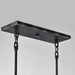 Island Pendant Nuvo 60-5859 Lake - 4 Light - Island Pendant - Iron Black with Brushed Nickel Accents Finish Nuvo
