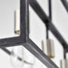 Island Pendant Nuvo 60-5859 Lake - 4 Light - Island Pendant - Iron Black with Brushed Nickel Accents Finish Nuvo