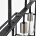 Island Pendant Nuvo 60-5859 Lake - 4 Light - Island Pendant - Iron Black with Brushed Nickel Accents Finish Nuvo