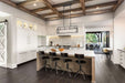 Island Pendant Nuvo 60-5859 Lake - 4 Light - Island Pendant - Iron Black with Brushed Nickel Accents Finish Nuvo