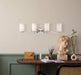 Vanity Nuvo 60-5871 Willow 4 Light - Vanity - Polished Nickel with White Glass - Polished Nickel Finish Nuvo