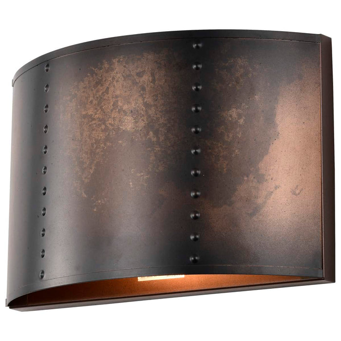 Sconce Nuvo 60-5891 Kettle - 1 Light - Wall Sconce with 60W Vintage Lamp Included - Weathered Brass Finish Nuvo