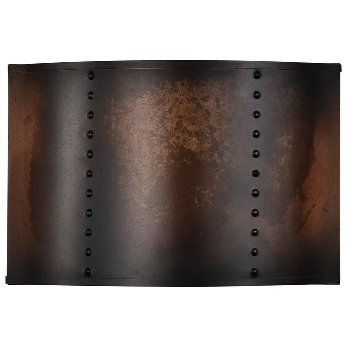 Sconce Nuvo 60-5891 Kettle - 1 Light - Wall Sconce with 60W Vintage Lamp Included - Weathered Brass Finish Nuvo