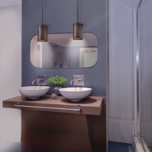 Mini Pendant Nuvo 60-5892 Kettle - 1 Light - Mini Pendant with 60W Vintage Lamp Included - Weathered Brass Finish Nuvo