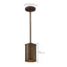 Mini Pendant Nuvo 60-5892 Kettle - 1 Light - Mini Pendant with 60W Vintage Lamp Included - Weathered Brass Finish Nuvo