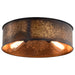 Flush Mount Nuvo 60-5893 Kettle - 3 Light - Flush Fixture with 60W Vintage Lamps Included - Weathered Brass Finish Nuvo