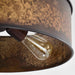 Flush Mount Nuvo 60-5893 Kettle - 3 Light - Flush Fixture with 60W Vintage Lamps Included - Weathered Brass Finish Nuvo