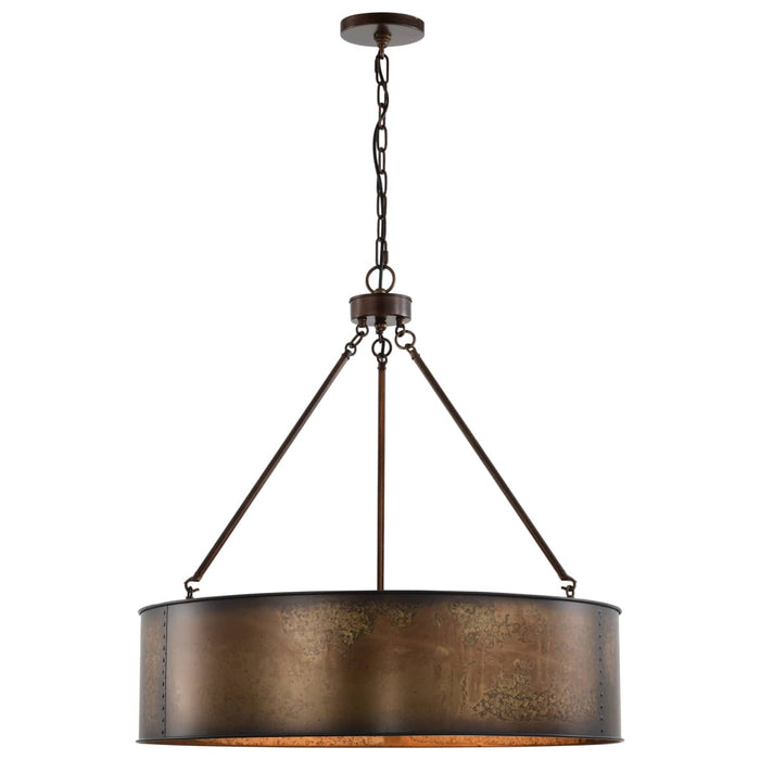 Pendant Nuvo 60-5895 Kettle - 5 Light - Oversized Pendant with 60W Vintage Lamps Included - Weathered Brass Finish Nuvo