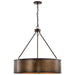 Pendant Nuvo 60-5895 Kettle - 5 Light - Oversized Pendant with 60W Vintage Lamps Included - Weathered Brass Finish Nuvo