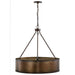 Pendant Nuvo 60-5895 Kettle - 5 Light - Oversized Pendant with 60W Vintage Lamps Included - Weathered Brass Finish Nuvo